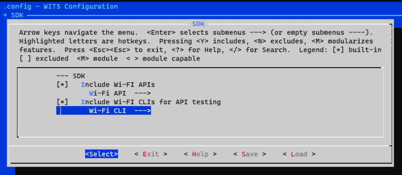 Enter Wi-Fi CLI