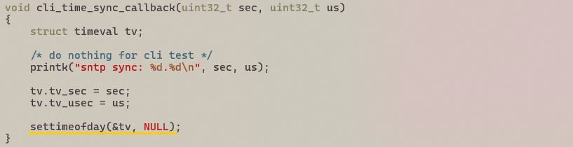 Time Synchronization Function