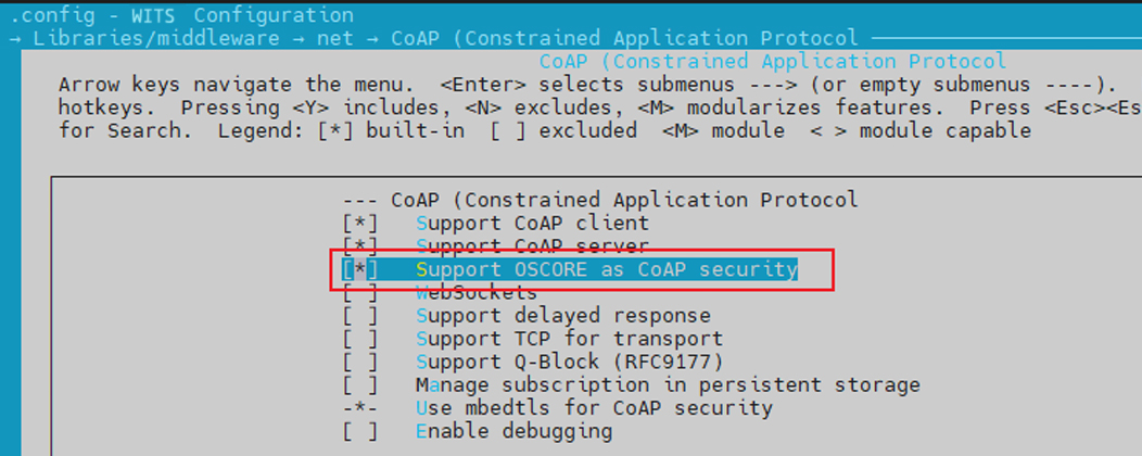 Run with OSCORE Security