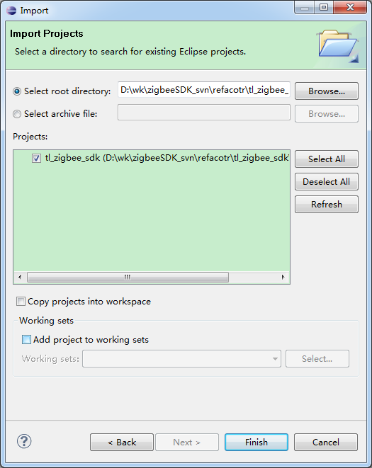 Complete Project Import