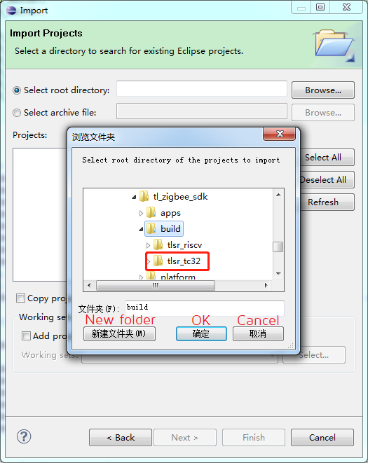 Select Import Projects