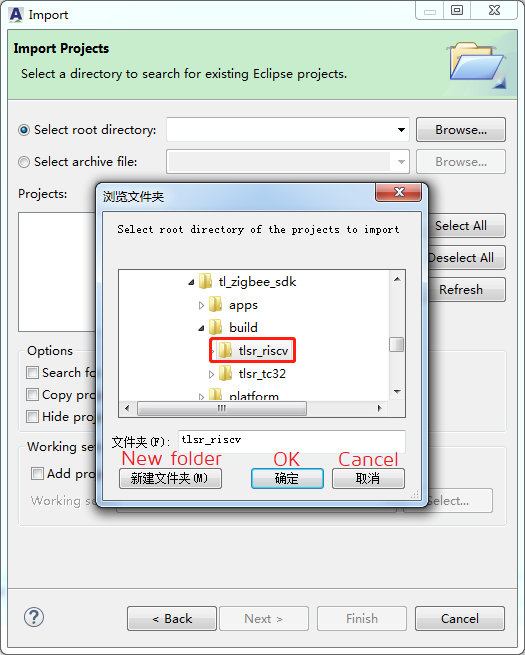 Select Import Project File