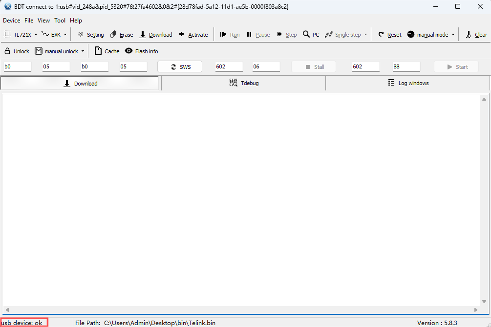 Burning and Debugging Tool
