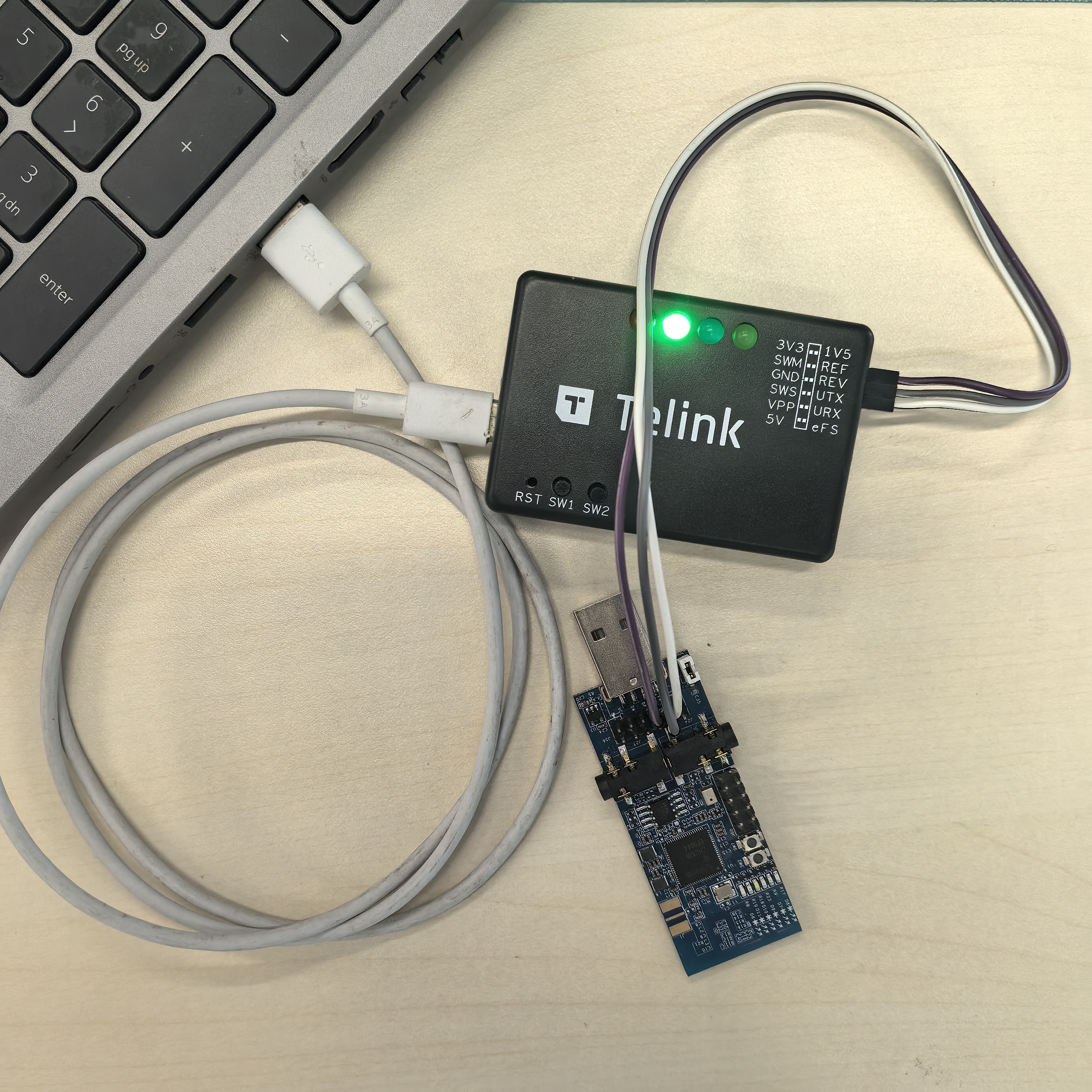 connect target board with Buring EVK via Swire