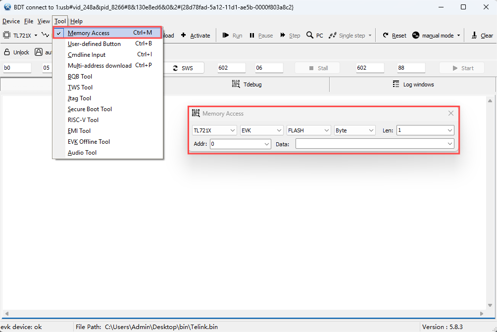 'Memory Access' interface
