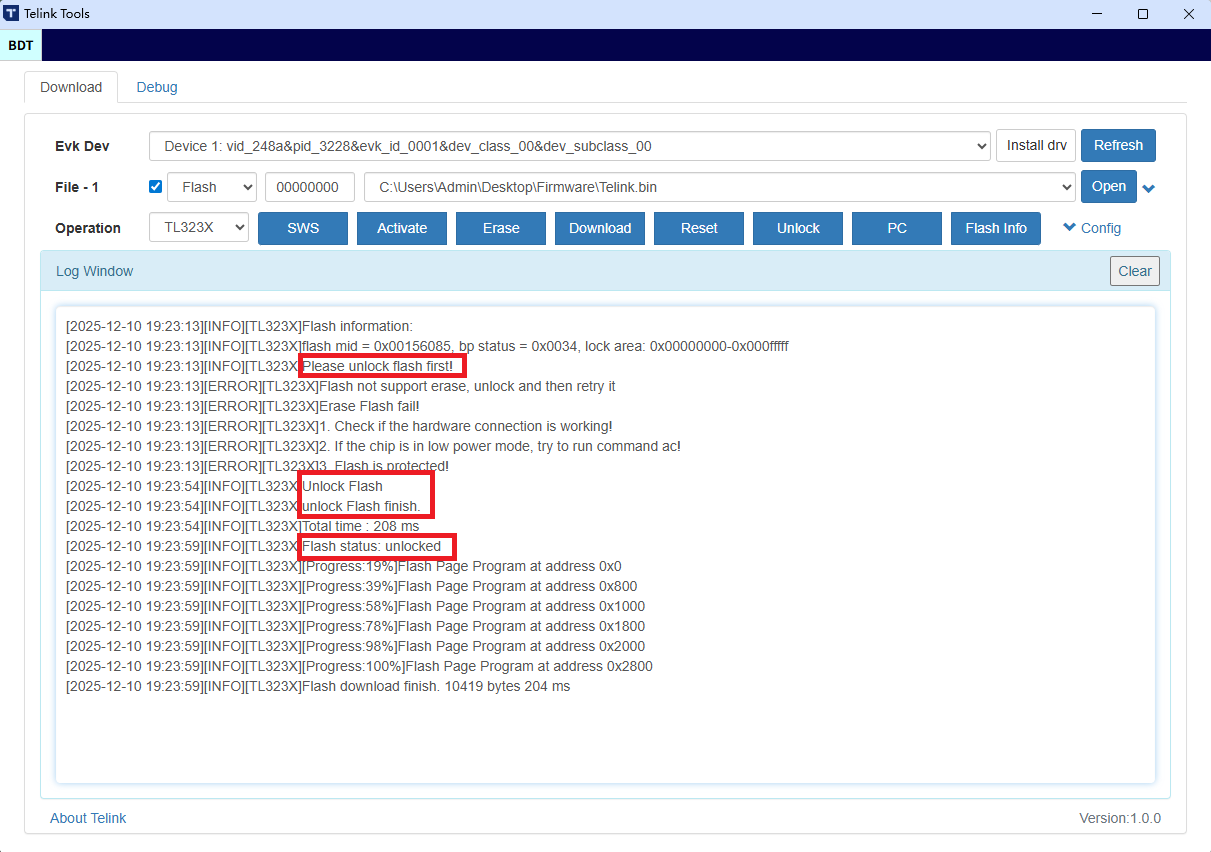 Flash Protection Status Reminder