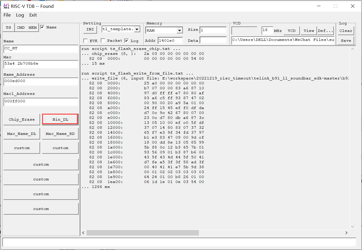 Download firmware