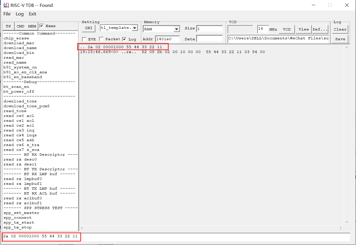 Write command
