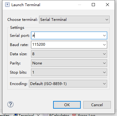 Terminal for Serial