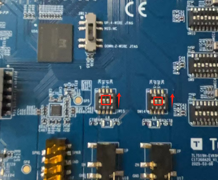 拨码开关ON操作示意图