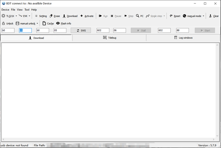 Telink BDT界面 Telink BDT界面