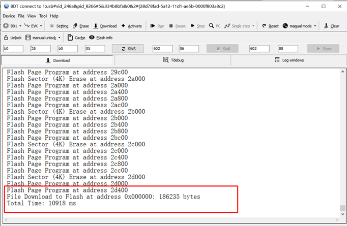 烧录完成 烧录完成