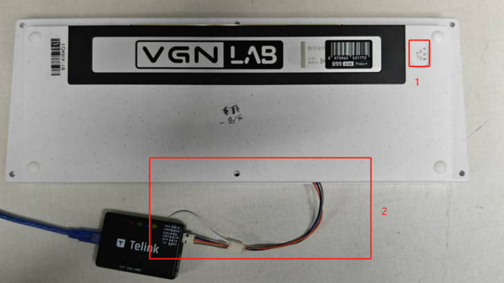 用三根线连接键盘和烧录工具 用三根线连接键盘和烧录工具