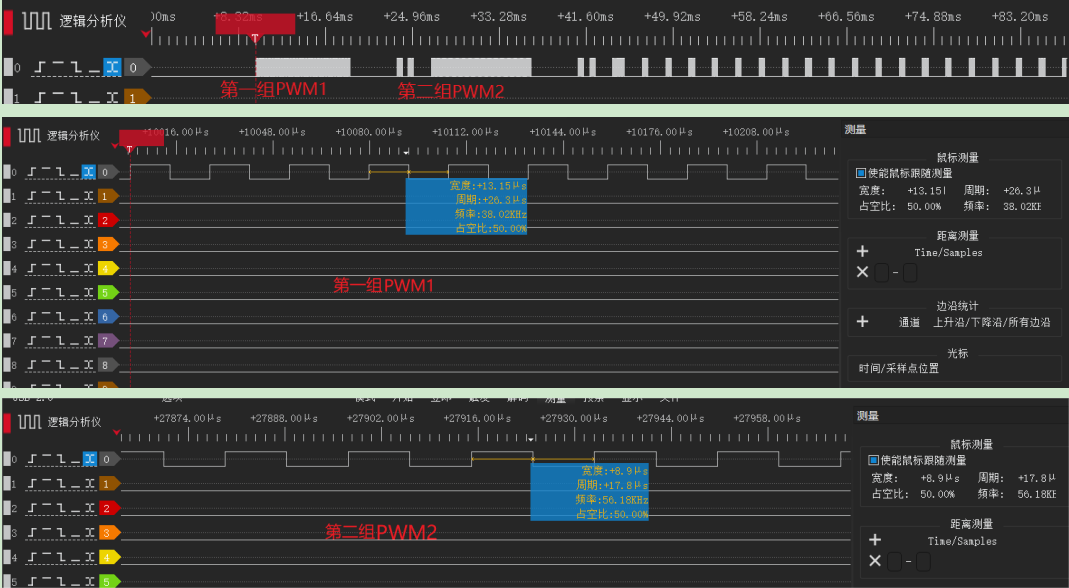 pwm_ir_dma_fifo波形图