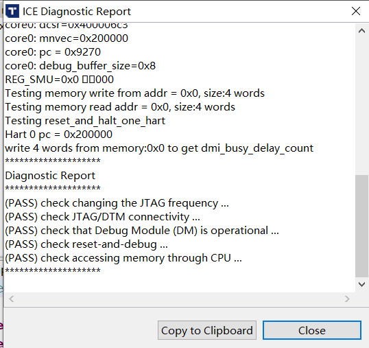Diagnostic report