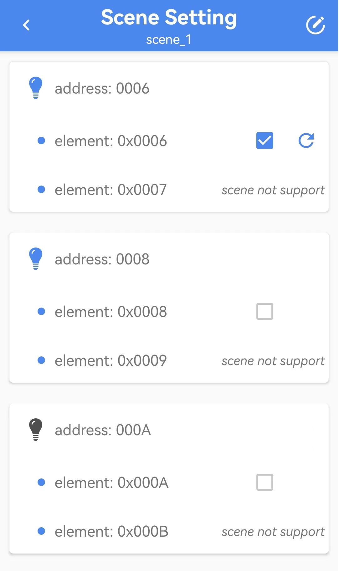 Android scene 编辑界面