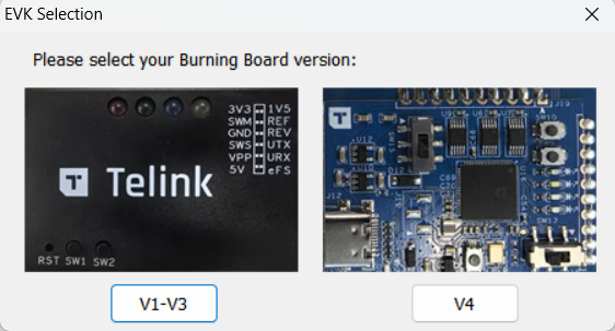 选择Burning EVK版本