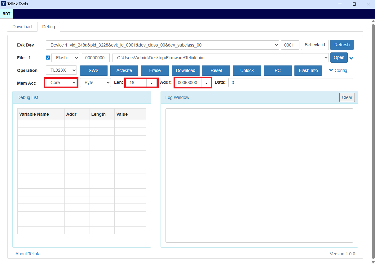 设置操作目标和大小