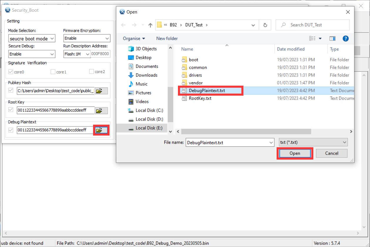 导入 Debug Plaintext 文本